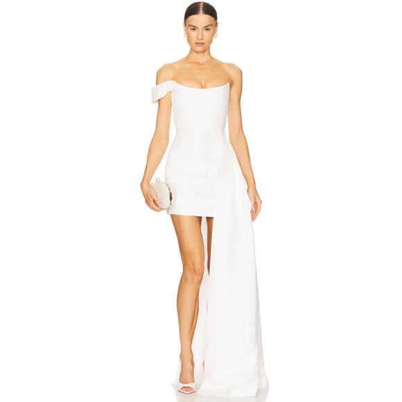 SAU LEE Brenda Dress in White - Picture 1 of 15